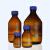 蜀牛 透明茶棕色玻璃蓝盖试剂瓶密封瓶带刻度螺口丝口蓝盖瓶 中性料棕色500ml