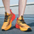安德詹姆斯夏季碳板跑步鞋男回弹男士运动鞋爆米花减震学生马拉松竞速跑鞋 橘黄 41