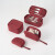 MUJI聚酯纤维化妆包收纳包化妆包便携式平型长19.5*9.5*6cm/朱红色