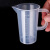 纳仕德 SY5018 新款塑料量杯 透明加厚食品级塑料实验室带毫升刻度杯 250ml（全柄） 
