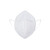 CM朝美 6005-1耳戴式折叠防尘口罩 一次性 防粉尘防雾霾PM2.5防油烟 50只整盒 白色