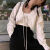 LPOX2024款冰开衫春夏季短款披肩外套女灯笼袖休闲色显瘦罩衫 黑色 XL码115-125斤