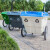 400L保洁车手推塑料环卫垃圾车大号户外垃圾桶市政物业垃圾清运车 定制 蓝白色(整车不带盖)