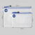 西玛（SIMAA）5只A5网格拉链袋5色 软质文件袋 防水资料袋 办公收纳袋6789