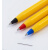 韩国慕那美monami彩杆圆珠笔1.0mm亮彩系列复写专用学生书写办公考试用原子笔慕娜美进口笔 红色6支