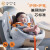 elittile逸乐途 安全座椅360度旋转儿童0-7岁汽车载小巨蛋婴儿座椅 月白灰