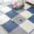 兰诗（LAUTEE）XFL5072 PE泡沫地垫拼接地垫铺地板垫 60x60x1cm树叶纹蓝色
