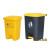定制适用废料化学品分类垃圾箱脚踏垃圾桶锐器加厚型塑料加厚大桶针筒 30L特厚脚踏桶-黄盖 高韧性+2卷