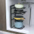厨房置物架家用多层锅具收纳层架下水槽整体橱柜内柜子分层放锅架 4层可调节