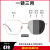 海伦凯勒近视眼镜男女复古方框金属眼镜架新款平光防蓝光护目镜防护眼镜防飞沫飞溅H23093 配0-400度变色（1.56折射率）