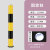 聚远（JUYUAN）太阳能频闪灯警示柱警示柱路桩带灯防撞超强反光地桩 固定款黑黄色+白色灯 114×1000MM 1件价