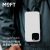 MOFT 适用苹果iPhone15/Plus/Pro/Pro Max全包新款手机壳挂绳皮质强磁吸防摔全包magsafe保护套简约 迷雾灰 iPhone 15 Pro Max