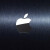 苹果标志logo适用于手机金属贴纸个性网红diy金属标志贴 黑色 5.8英寸屏幕适用 一个装