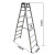 稳耐（werner）稳耐梯子家用人字梯四步铝合金梯双侧两用合梯 258CN  八步梯2.4米（严禁作直梯