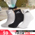 阿迪达斯 （adidas）官方舰店男袜女袜 新款跑步训练三双装运动休闲袜子透气中帮袜子 IC1283/三双装/黑白灰 M（40-42码）