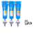 樱普顿（INGPUDON）压缩空气精密过滤器空压机油水分离器冷干机干燥器 【035】QPS三联+3浮球排水器 
