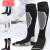 米囹雪袜冬季户外单板滑雪袜高帮保暖男女款速干长筒袜子 加厚保暖女款紫黑一双 均码