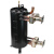 高效罐换热器5-25匹冷凝器蒸发器空调空气能热交换器管壳式换热器 6匹高效罐实心 向上顶出+接头保温