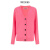吉尔·桑达（Jil Sander） 618女士FLUO粉色羊毛针织开衫 Pink 36T