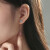 赛菲尔铂金耳饰PT950浪漫花朵耳钉精致简约一对约0.65克