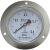 面板式氧压表YO-100ZT轴向禁油氧气压力表气压带安装孔1.6mpa 0~0.4MPA