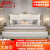 银拱门美式轻奢皮艺床实木床双人床1.8米2米2.2米欧式主卧大床储物床 实木床 2.0m*2.2m框架结构