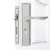 虎顿（HOTUN）可调节室内门锁木门锁室内门卧室门锁可调58尺寸室内门锁旧门换锁 把手+58-45-170锁体+锁芯