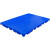 山顶松 防潮垫板 塑料栈板组合式地台板仓库地垫板 圆孔蓝加厚60*60*3cm
