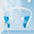 戴美乐（DAIRLE）新款外观专利无线电测向有线耳机无麦跑步运动防水防汗挂耳式无线电比赛专用适用苹果华为小米手机 宝蓝色