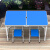 奥凯弗 折叠桌子户外桌椅便携烧烤野餐桌广告宣传摆摊培训桌铝合金展销桌折叠餐桌 蓝色