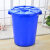 莫恩克 圆形蓝色塑料垃圾桶 加厚工业水桶 户外大号楼层小区垃圾筒 环卫塑料桶 果皮桶 蓝色150L/5个装
