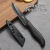 拜格（BAYCO）陶瓷刀4英寸家用黑刃水果刀削皮刀便携带刀鞘瓜果刀无需磨刀BD014