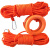 英耐特 橘黄色丙纶30米全型号水上漂浮安全救生绳浮潜救援绳救生浮索救生圈浮索 8mm*30米