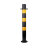 海斯迪克 HKL-1141 道路防撞防护柱交通安全立柱 停车位立柱警示柱 75cm黑黄直杆