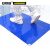 安赛瑞 无尘室粘尘垫 洁净室粘尘地垫 除尘垫 实验室粘尘胶垫 60×90cm 蓝色（300片装） 12222