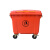 庄太太 【1100L红色】升环卫户外垃圾桶带盖大号挂车分类垃圾桶大型室外工业垃圾桶垃圾车