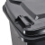 兰诗 100A 大号户外垃圾桶物业环卫带盖分类垃圾桶果皮箱可定制 100L黑色其他垃圾