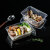 美厨（maxcook）一次性饭盒打包盒1000ml带盖50只装 长方形透明塑料外卖盒MCFT043