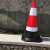 沃得斐 橡胶路锥高60cm反光锥锥形桶警示柱交通设施三角锥圆形锥桶（可定制）