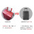 Aowbs欧盟品牌铝镁合金拉杆箱轻音万向轮旅行箱男女商务登机行李箱 中国红 20英寸 登机箱