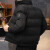 BAOMINGLI棉服男冬季立领纯色加厚保暖棉衣男潮流面包服休闲时尚百搭外套 黑色 XL