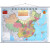 2023年中国地图和世界地图政区版覆膜挂图套装 1.1米*0.8米
