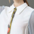 VOA女装衣服女 丝绸真丝衬衫女长袖上衣长袖新翻领单排扣修身瘦气质通勤衬衣B366 初白(W55) 160/M