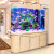 欧庭鱼缸水族箱 生态玻璃家用客厅生态大型订制底过滤 金鱼缸隔断屏风 1.2米长侧滤