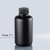 黑色塑料瓶125/250/500/1000ml大口窄口HDPE密封液体罐样品储存瓶 小口 125ml