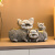 少羽现代摆件家居饰品欧式客厅电视柜酒柜装饰品创意幸福猪工艺品 象牙三只小象