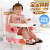 好娃娃（howawa）旗下儿童餐椅座椅多功能婴幼儿吃饭餐桌可折叠便携式外出家用儿童 咖啡色+加高腿+安全带