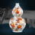 瓷意静瓷意静景德镇陶瓷器手绘仿古花瓶矾红描金葫芦瓶家居装饰博古架