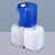 万普盾 堆码桶 【浅白色25L】 加厚塑料桶实验室化工桶消毒废液桶耐酸碱桶方形密封桶储水桶