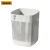 斯威诺 X-3995 格栅镂空垃圾桶 塑料方形无盖简约纸篓 白色